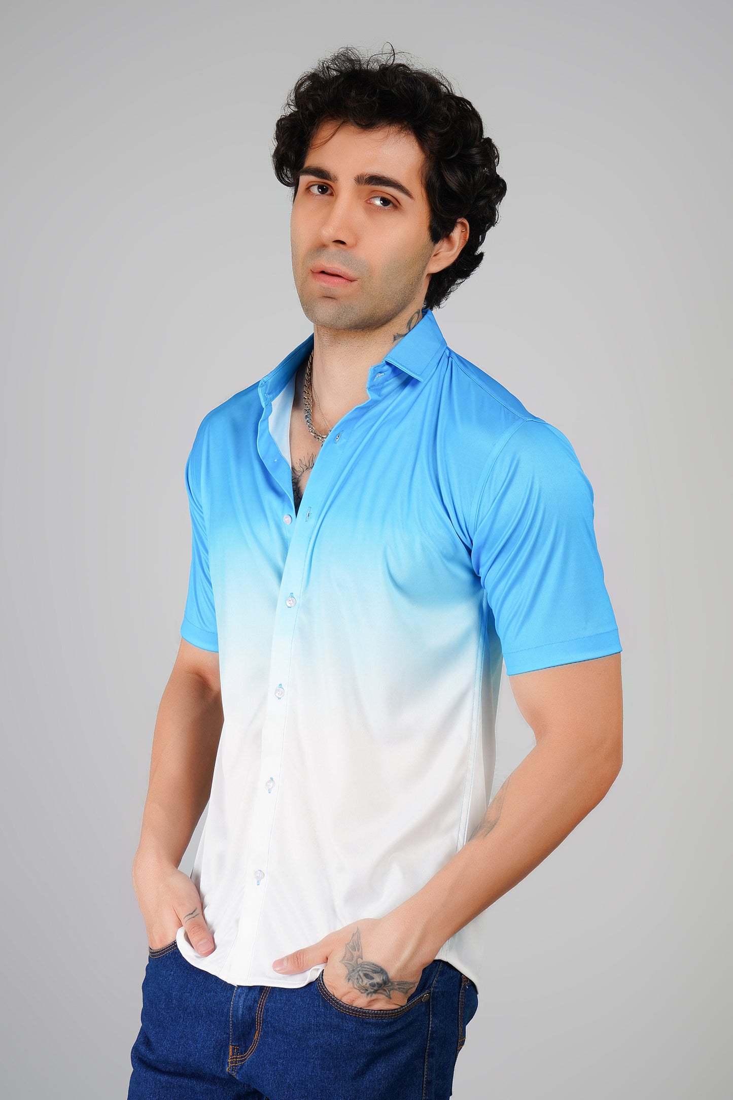 Azure Drift Ombre Shirt