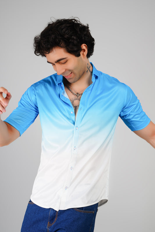 Azure Drift Ombre Shirt
