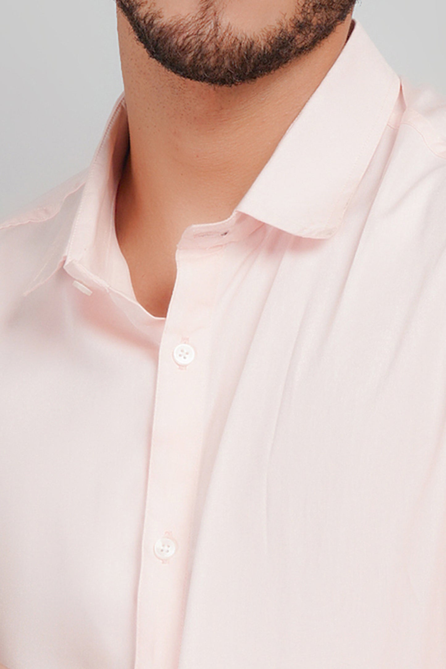 Peach Mist Giza Cotton Men's Shirt