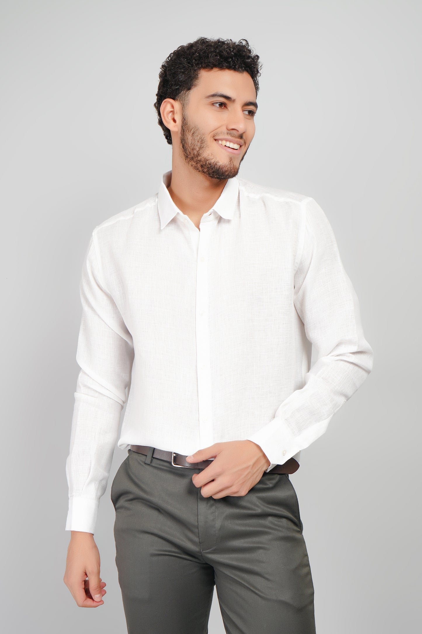 Rarerz White Pure Cotton Men's Shirt