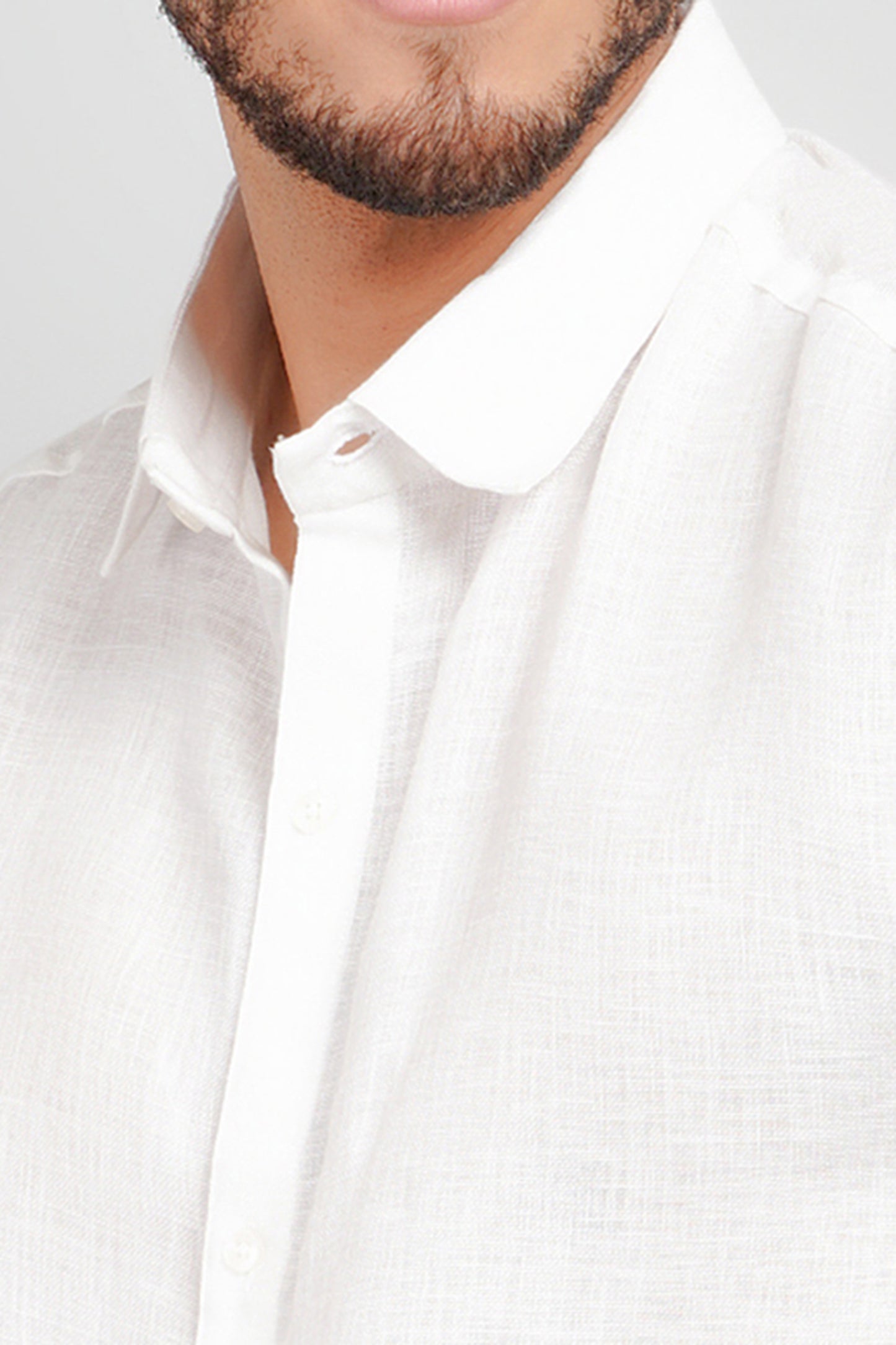 Rarerz White Pure Cotton Men's Shirt