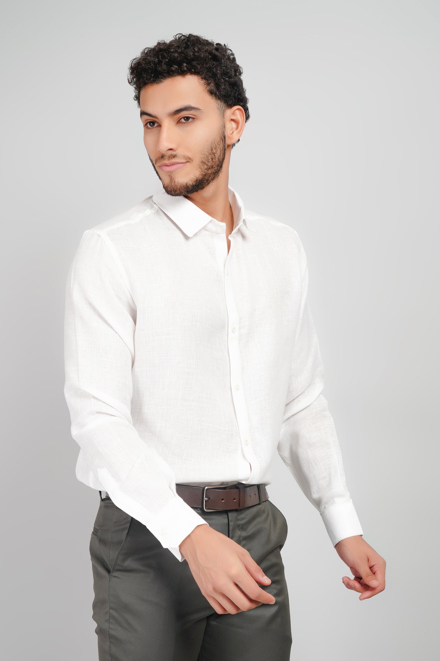 Rarerz White Pure Cotton Men's Shirt
