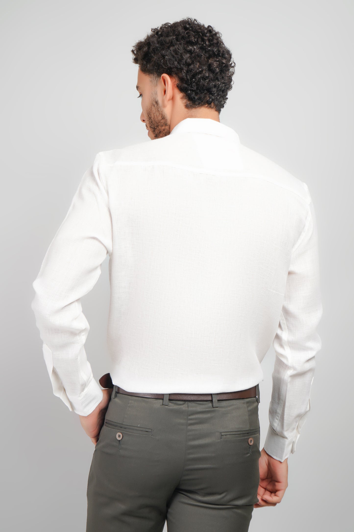 Rarerz White Pure Cotton Men's Shirt