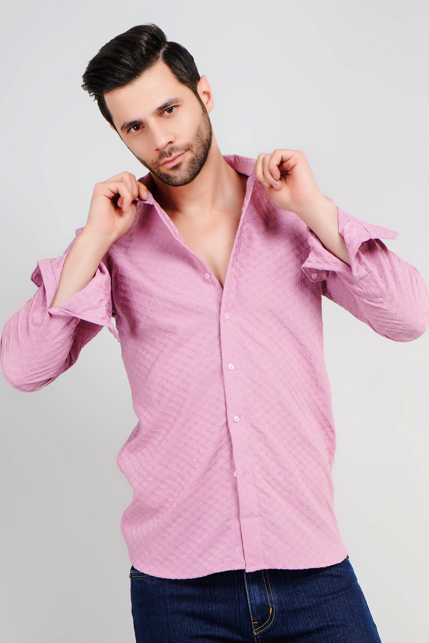 Lilac Textured Shirt