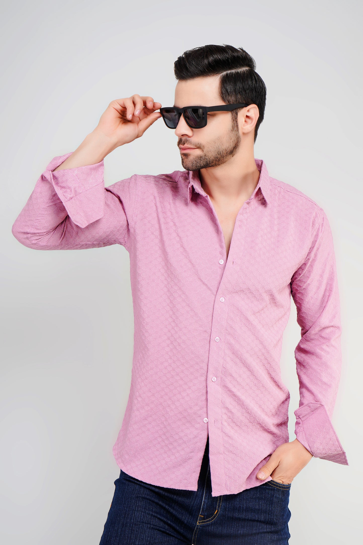 Lilac Textured Shirt