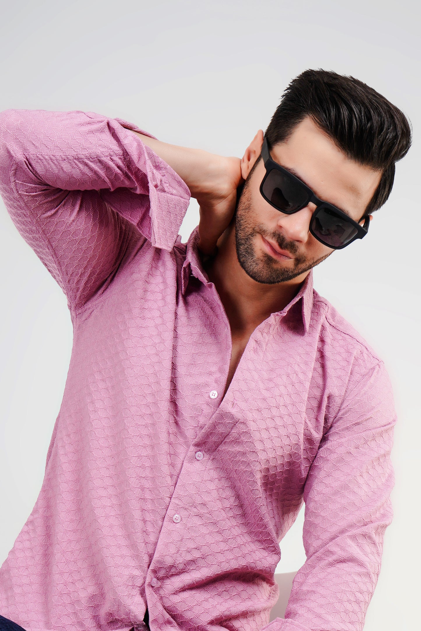 Lilac Textured Shirt