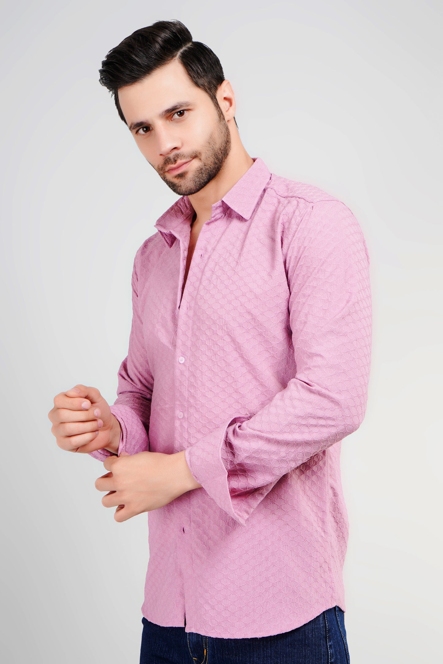 Lilac Textured Shirt