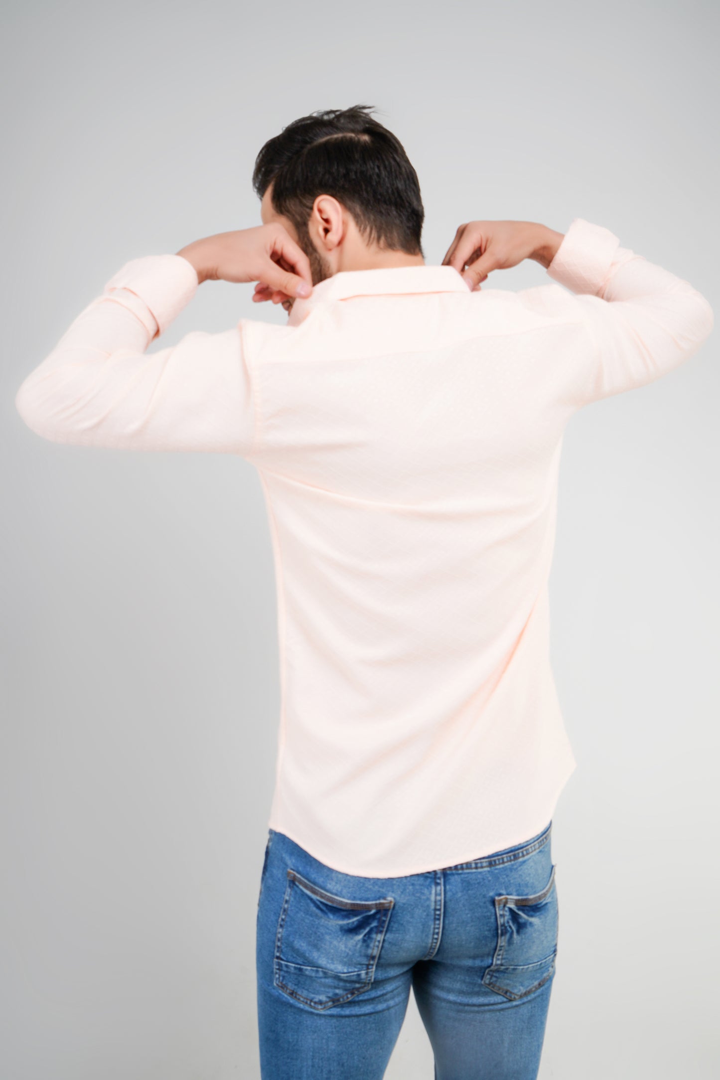 Dusty Peach Textured Shirt